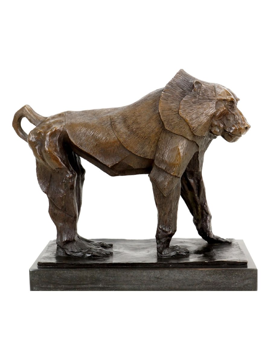 Sacred Monkey Statue, Bronze Sculpture Based On A Design By Rembrandt Bugatti