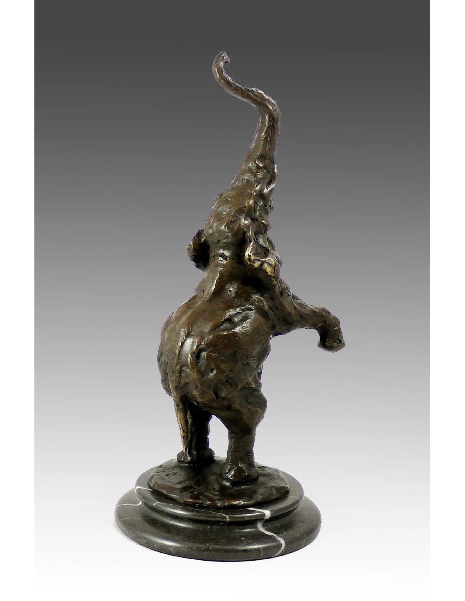 Bronze Animal Sculpture Based On A Design By Rembrandt Bugatti-photo-3