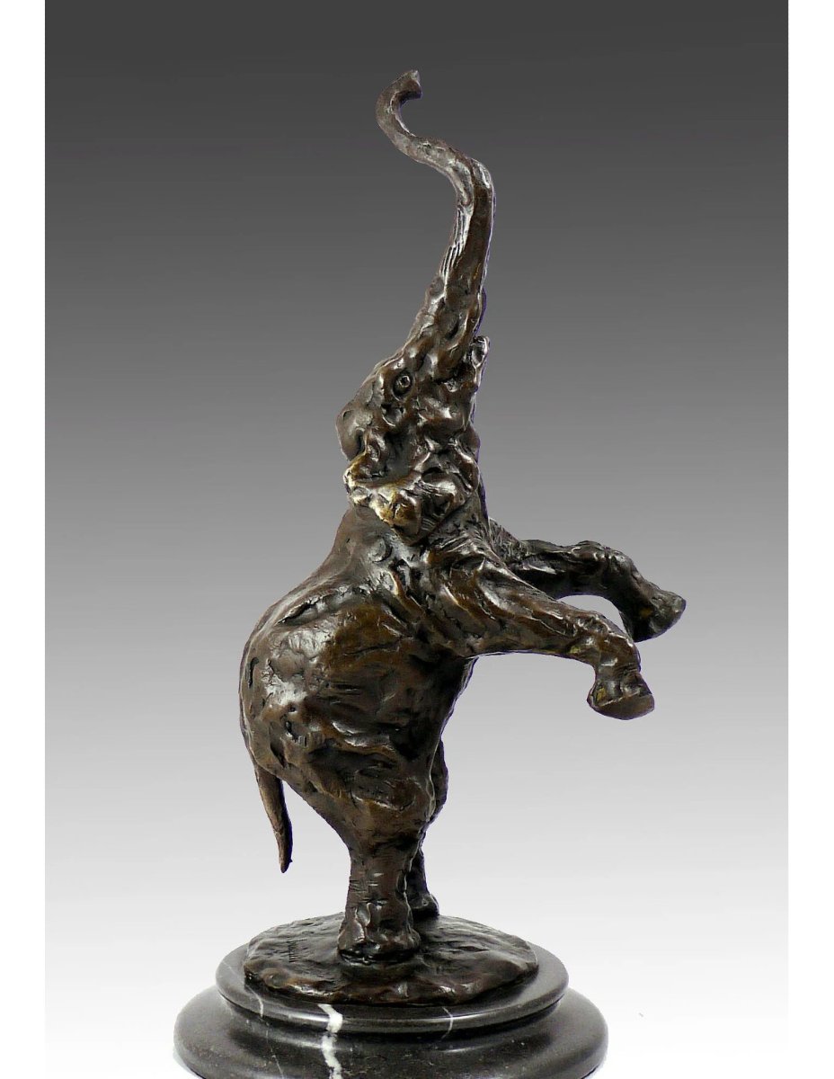 Bronze Animal Sculpture Based On A Design By Rembrandt Bugatti-photo-4