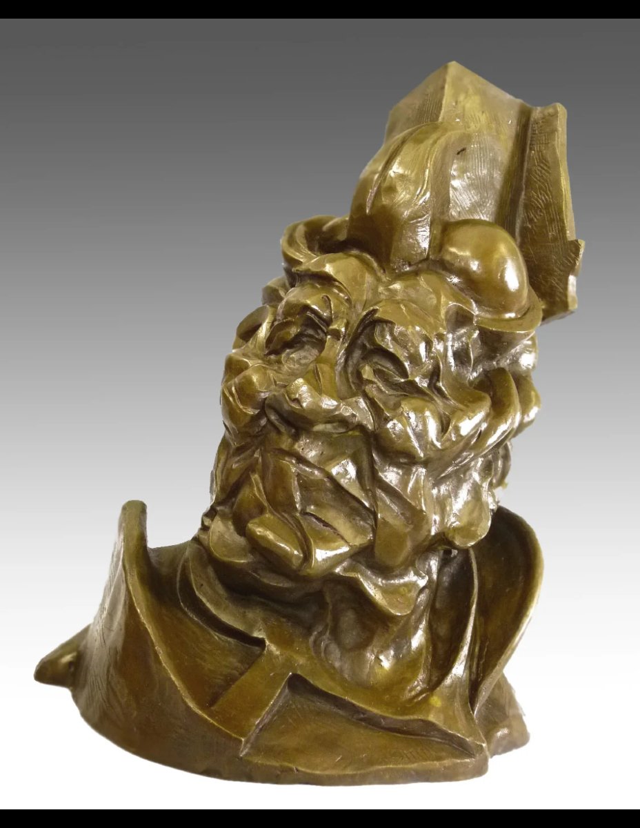 Sculpture en bronze, reproduction de l'artiste Umberto Boccioni, “Antigraceful” (1913)-photo-2