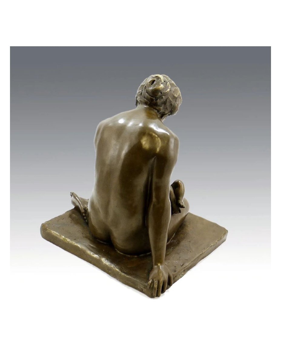 Bronze Sculpture, Reproduction, "mother And Child" By Wilhelm Lehmbruck-photo-3