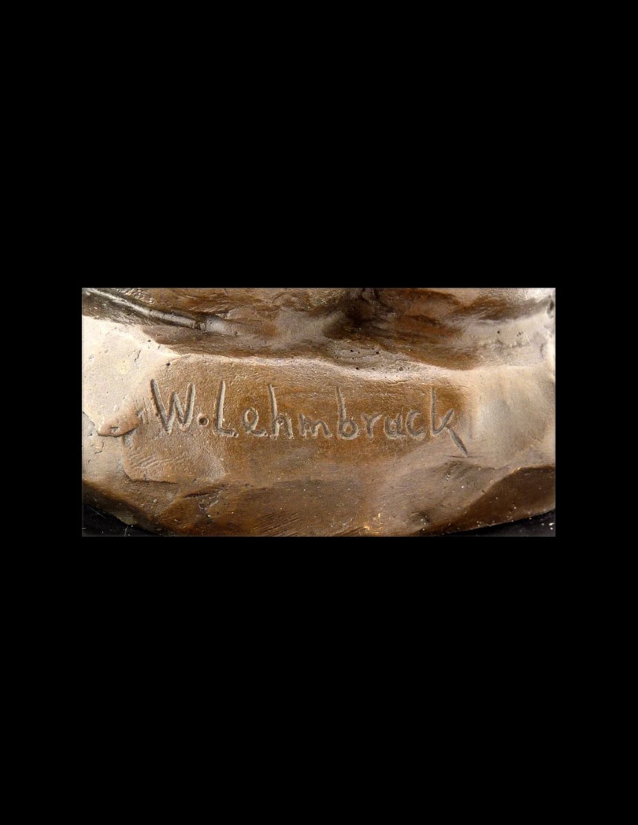Bronze Sculpture By Wilhelm Lehmbruck, 1910-photo-1