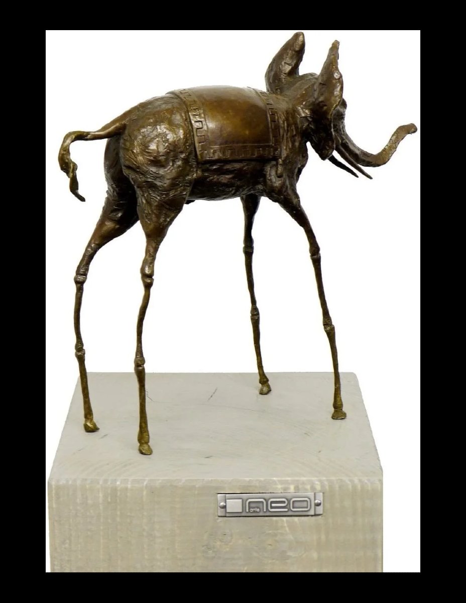 Sculpture en bronze, dans le goût de Salvador Dalí-photo-1