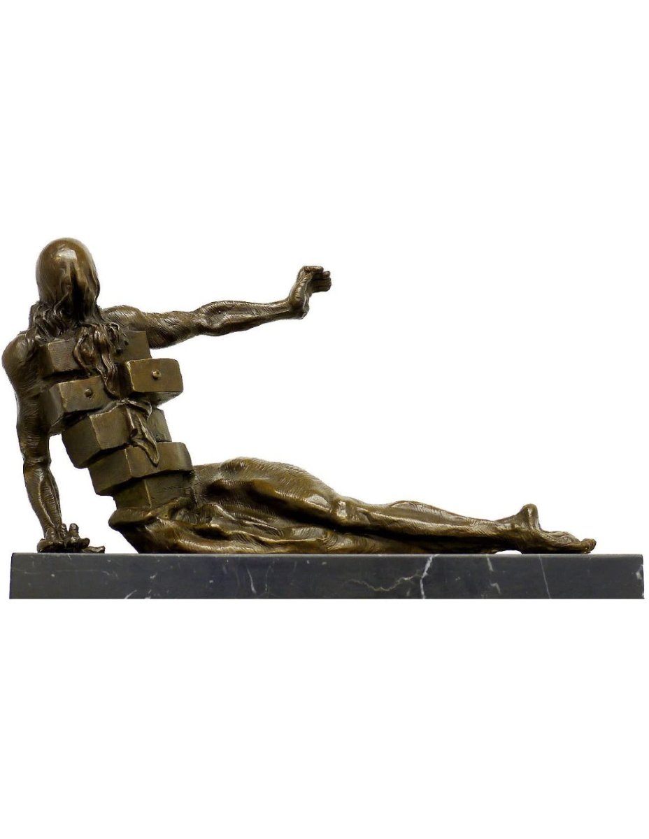 Bronze Sculpture, *the Anthropomorphic Cabinet*, In The Style Of Salvador Dalí-photo-4