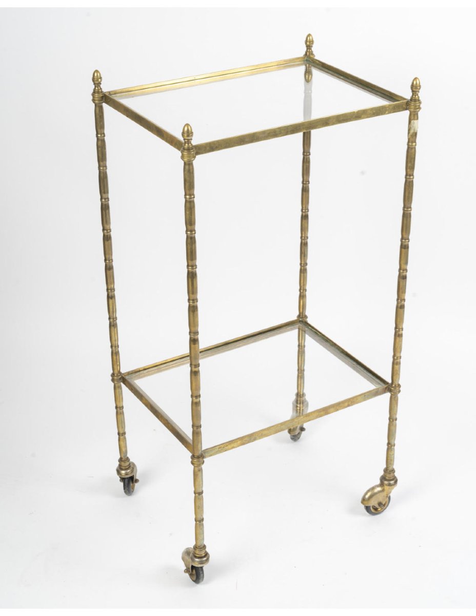 Side Table, Brass, 1950s–1960s.-photo-1