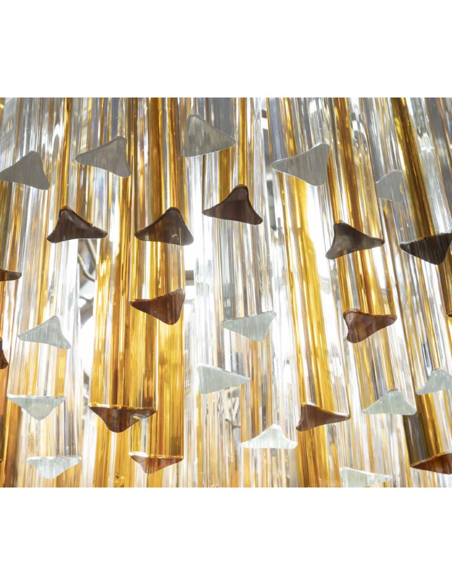 Important Veronese Chandelier, "water Drop" Model, Circa 1970.-photo-4