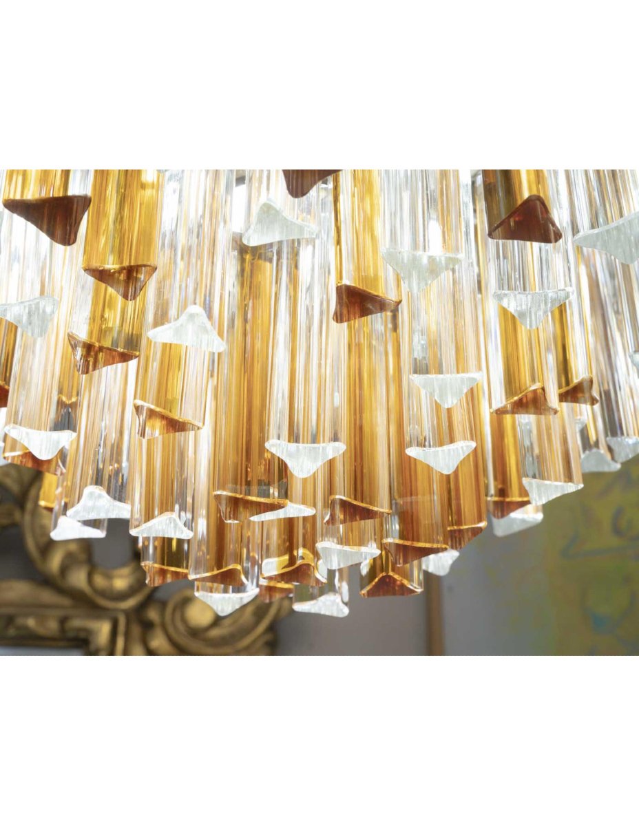 Important Veronese Chandelier, "water Drop" Model, Circa 1970.-photo-2