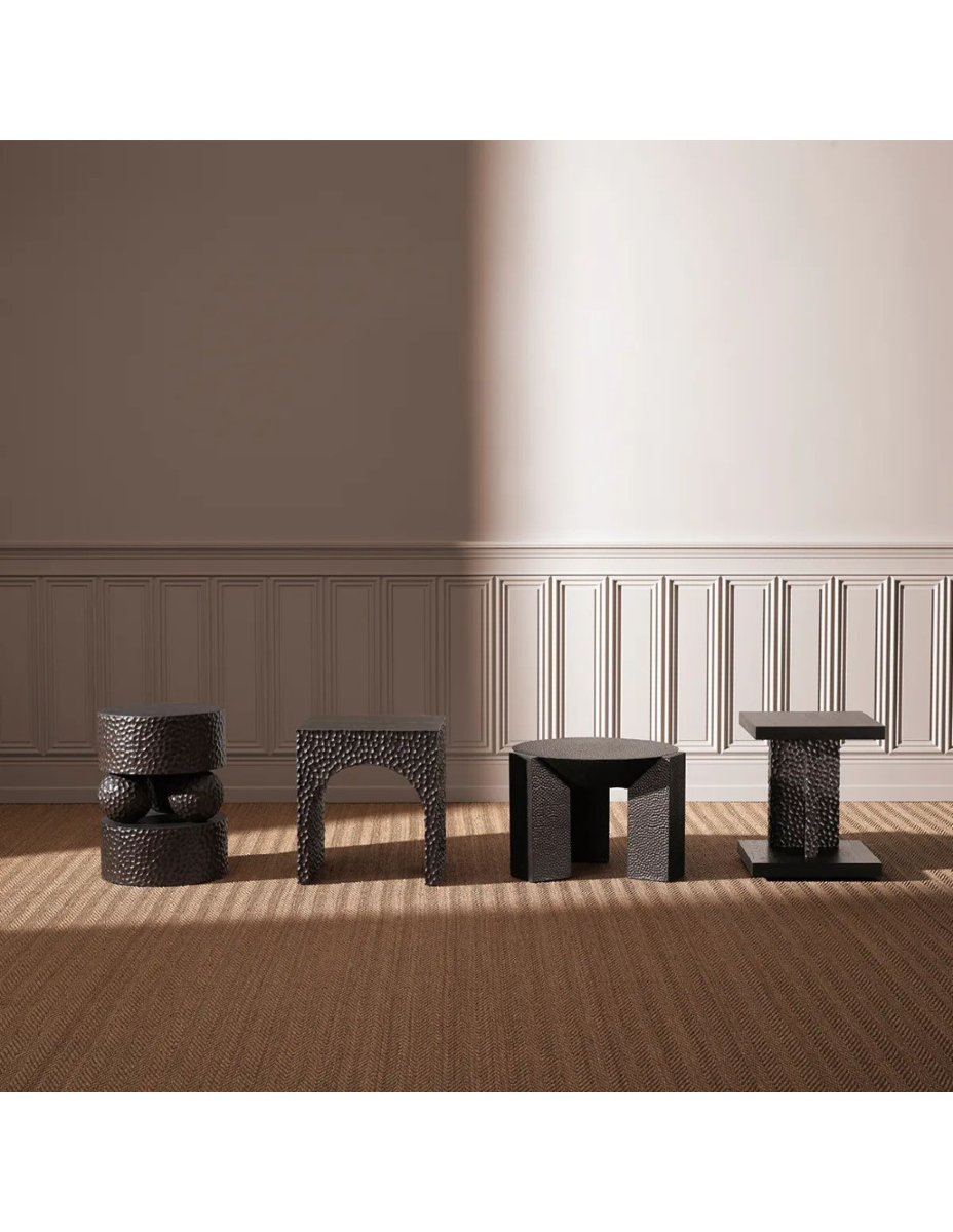Oak-veneer Side Table, Contemporary Design-photo-3