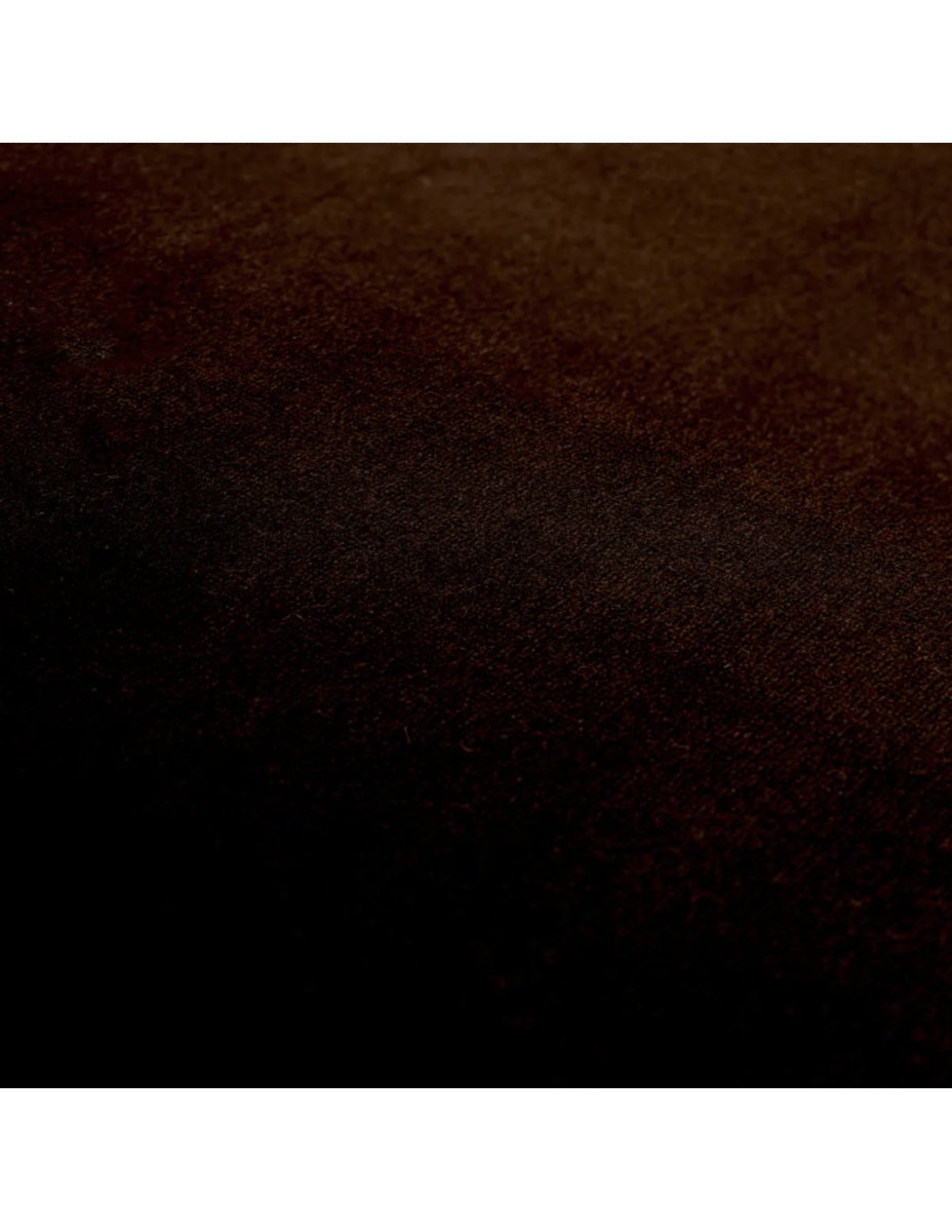 Brown Velvet Bench With Black Legs, Contemporary Design-photo-3