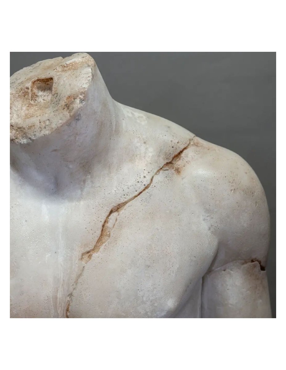 Greek Bust, Marble-effect Statue, Greco-roman Style-photo-2