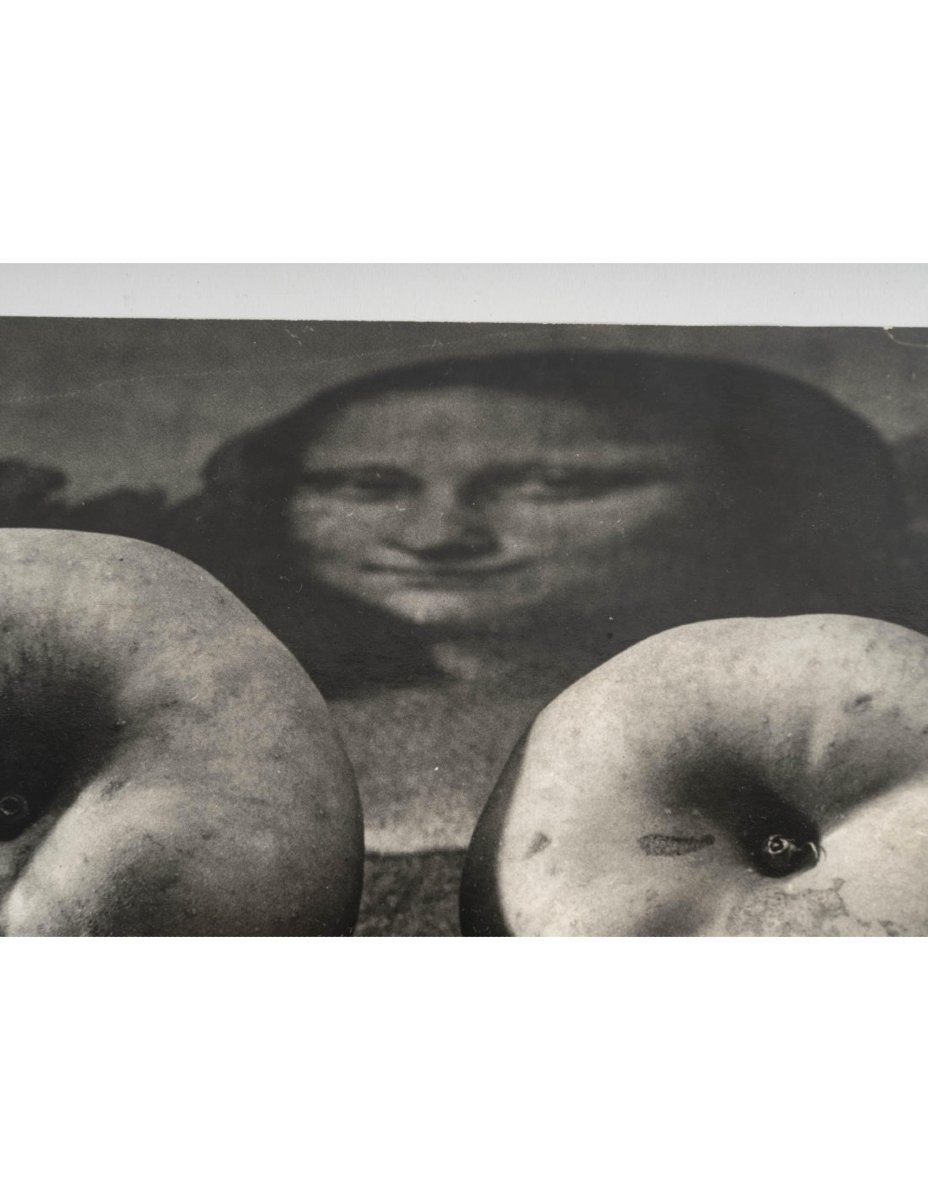 Photographie surréaliste signée de Gene Fenn, avec dédicace sur l’arrière, tampon et signature.-photo-4