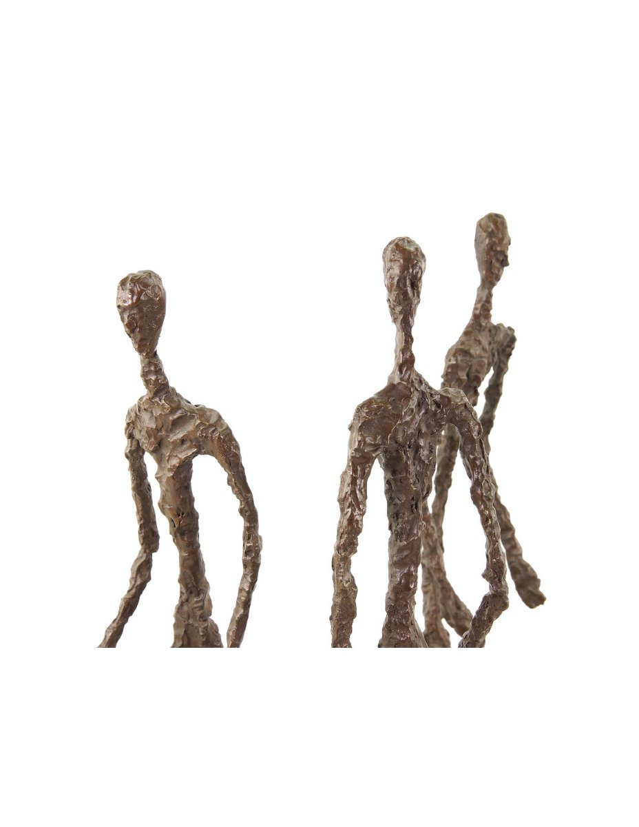 Sculpture figurative moderne en bronze à patine foncée, XXe siècle-photo-2