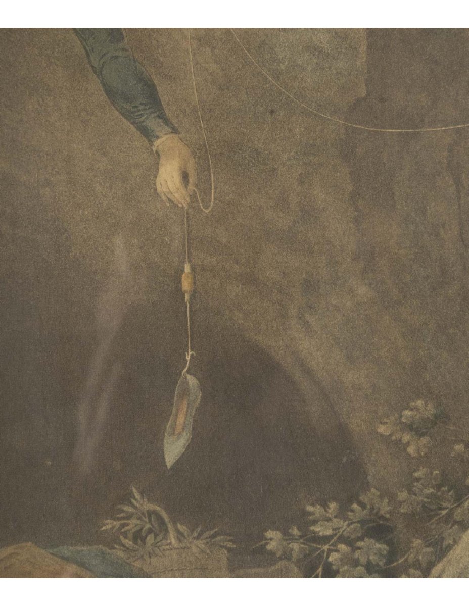 Pair Of Watercolors By Schall P. And Descourtis, 19th Century, Napoleon III Era.-photo-5