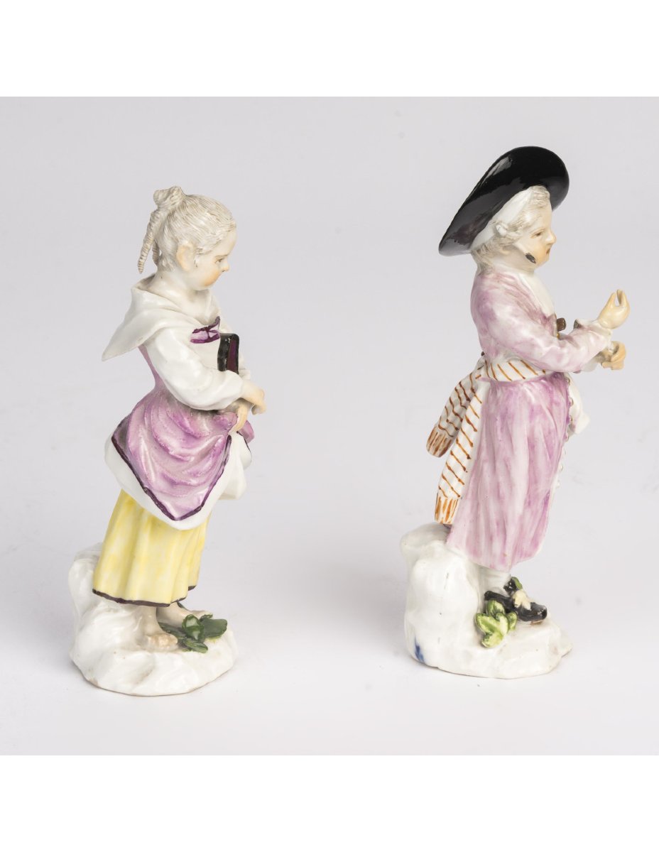 Sculpture en porcelaine de Meissen, XVIIIème siècle.-photo-2