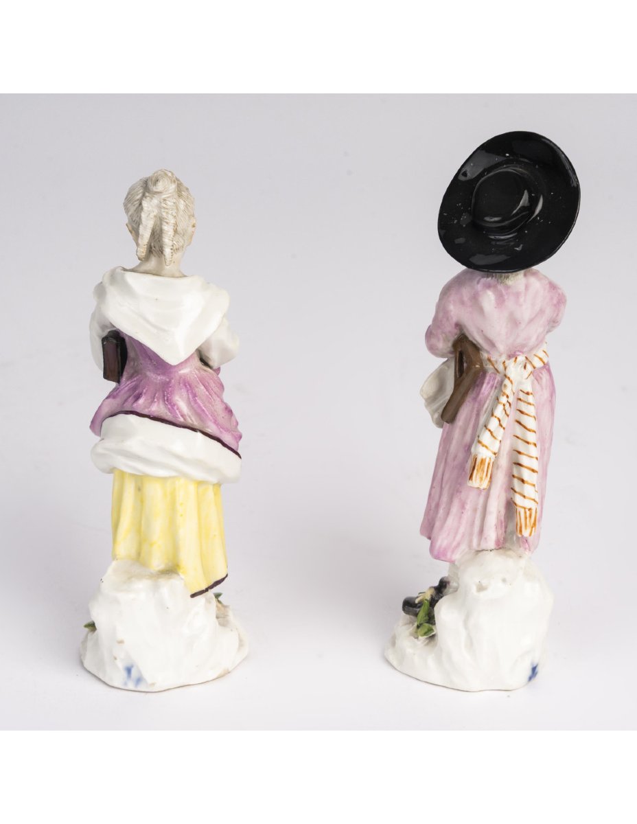 Sculpture en porcelaine de Meissen, XVIIIème siècle.-photo-3