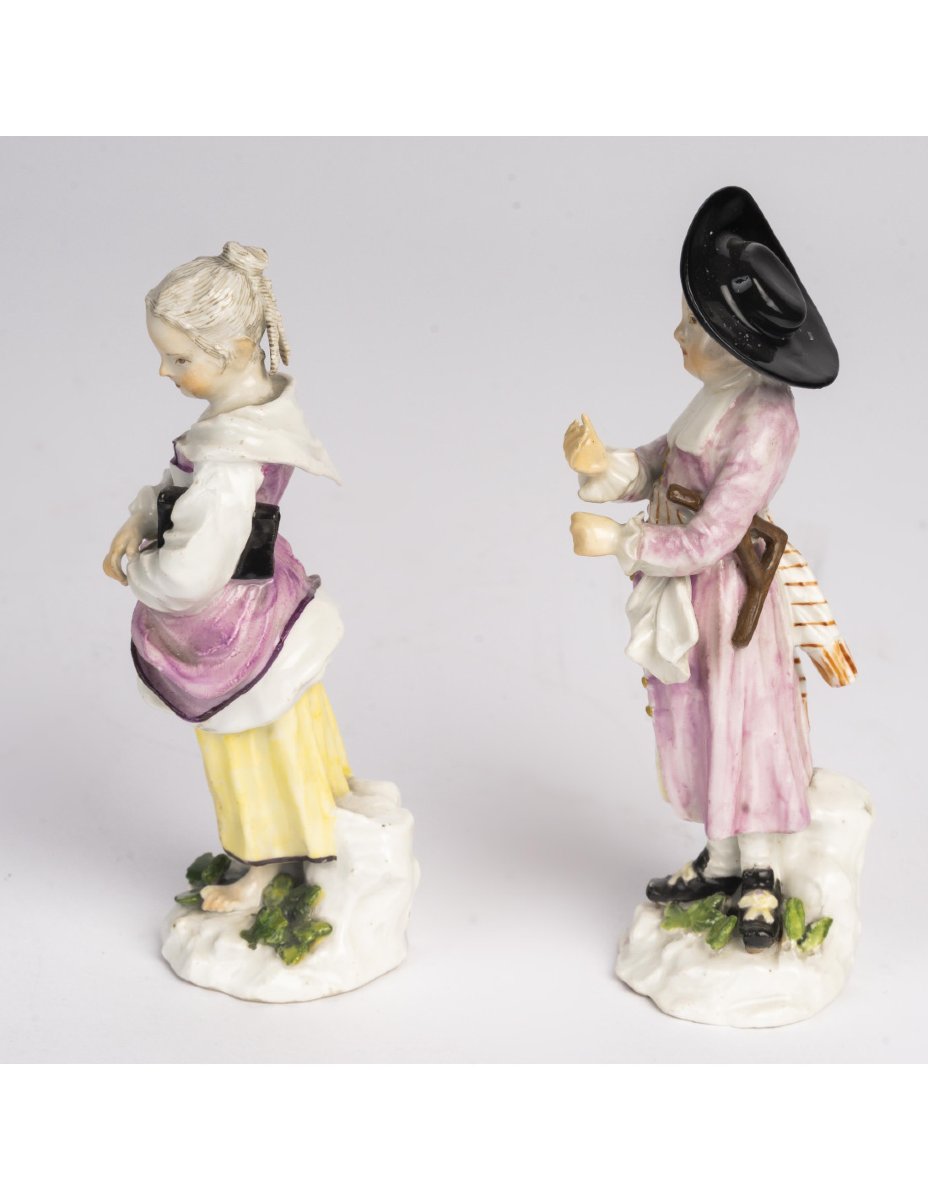 Sculpture en porcelaine de Meissen, XVIIIème siècle.-photo-4
