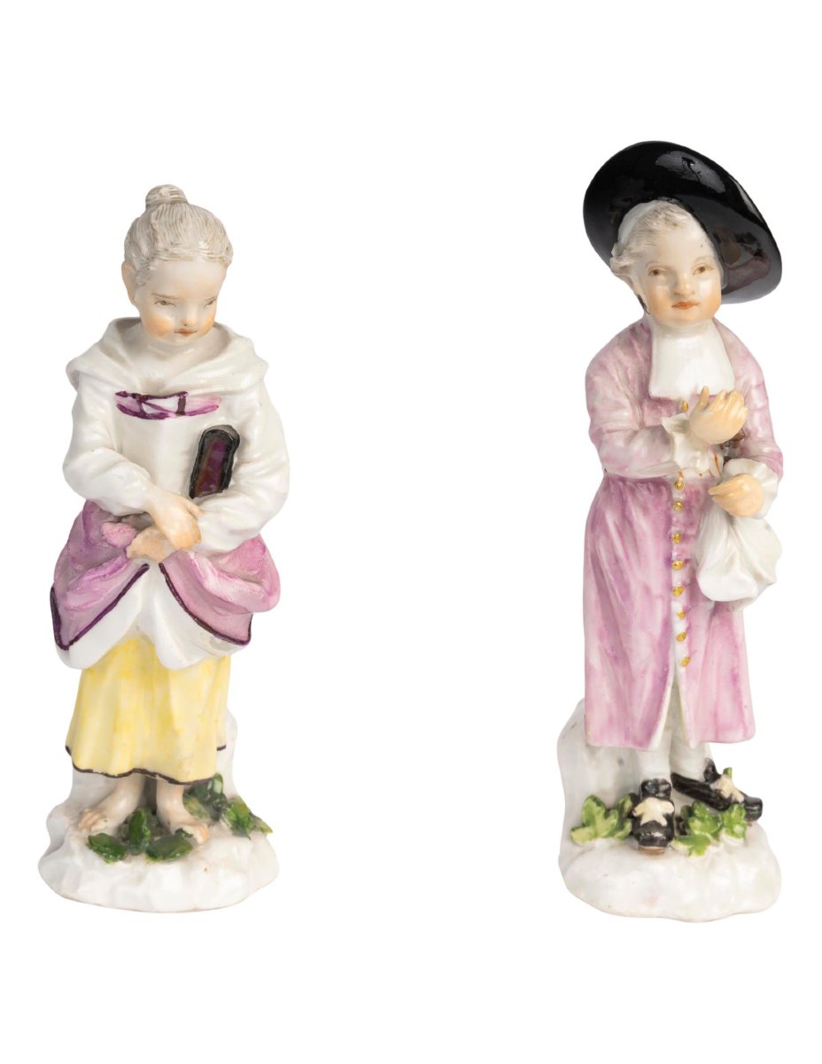 Sculpture en porcelaine de Meissen, XVIIIème siècle.