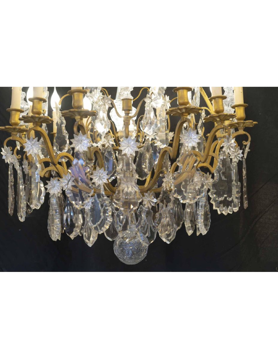 A Significant Louis XV-style Chandelier From The Napoleon III Period, 19th Century.-photo-2