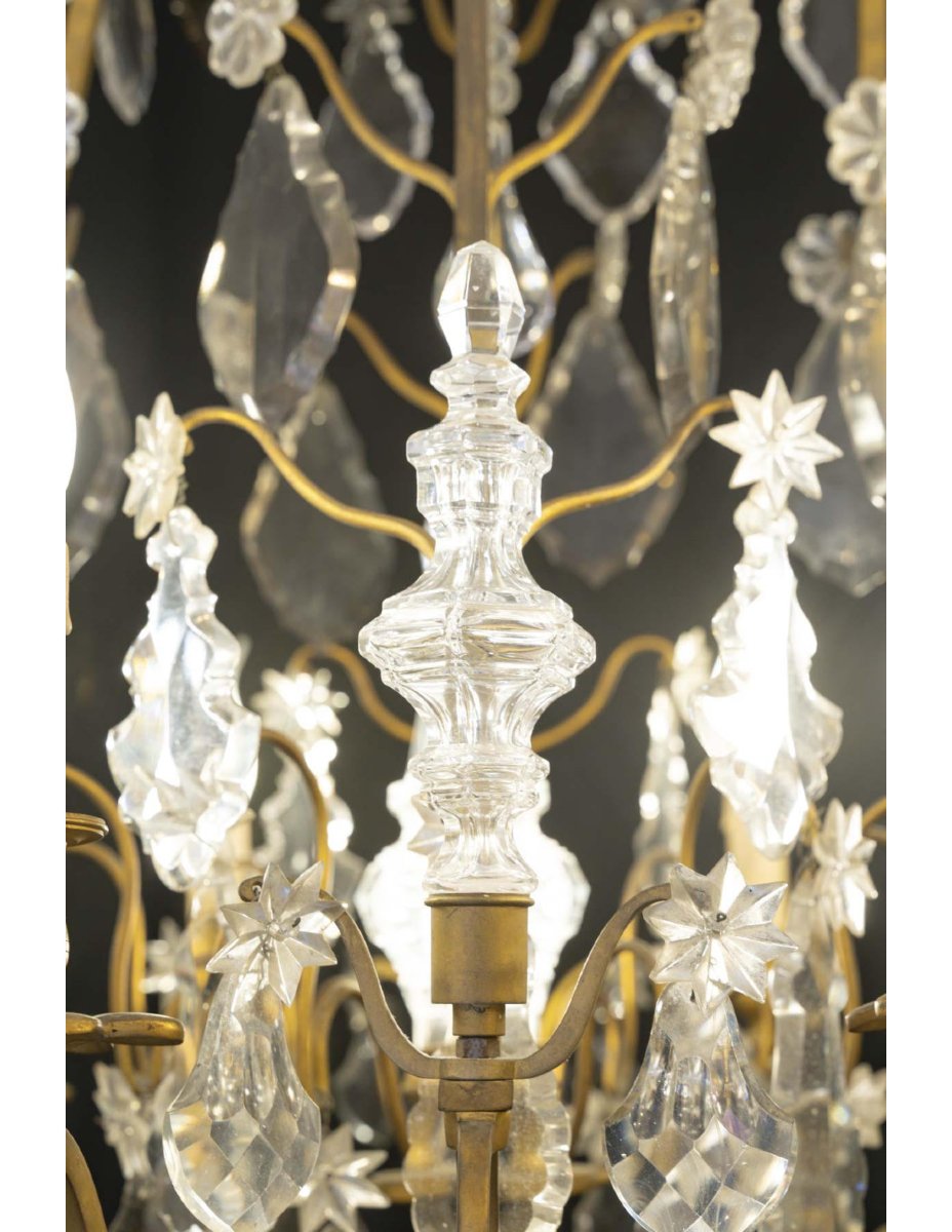 A Significant Louis XV-style Chandelier From The Napoleon III Period, 19th Century.-photo-2