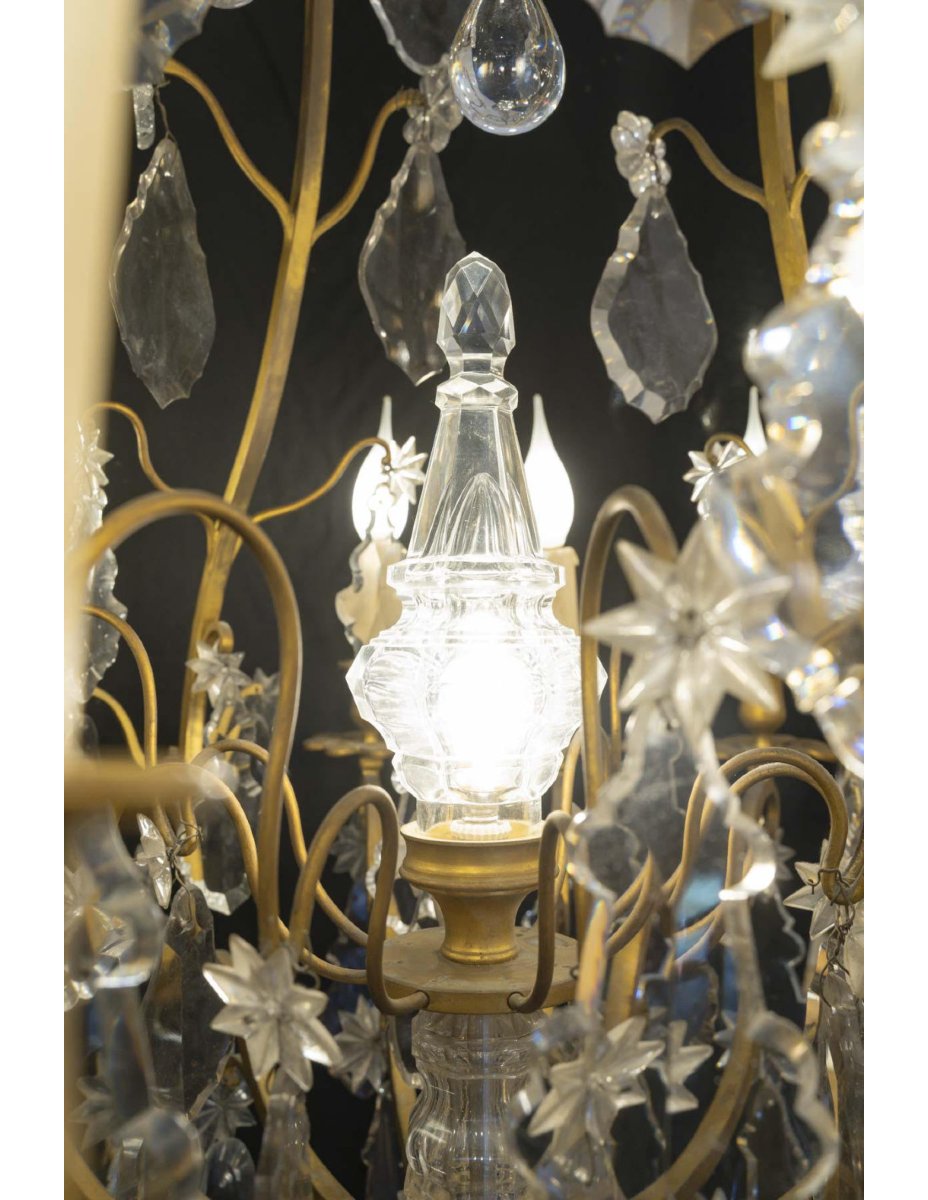 A Significant Louis XV-style Chandelier From The Napoleon III Period, 19th Century.-photo-3