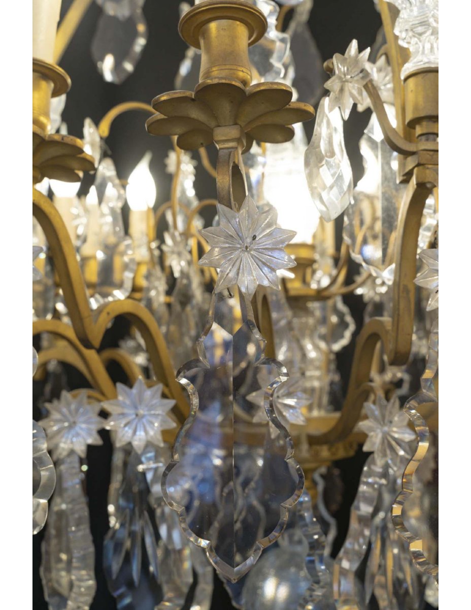 A Significant Louis XV-style Chandelier From The Napoleon III Period, 19th Century.-photo-4