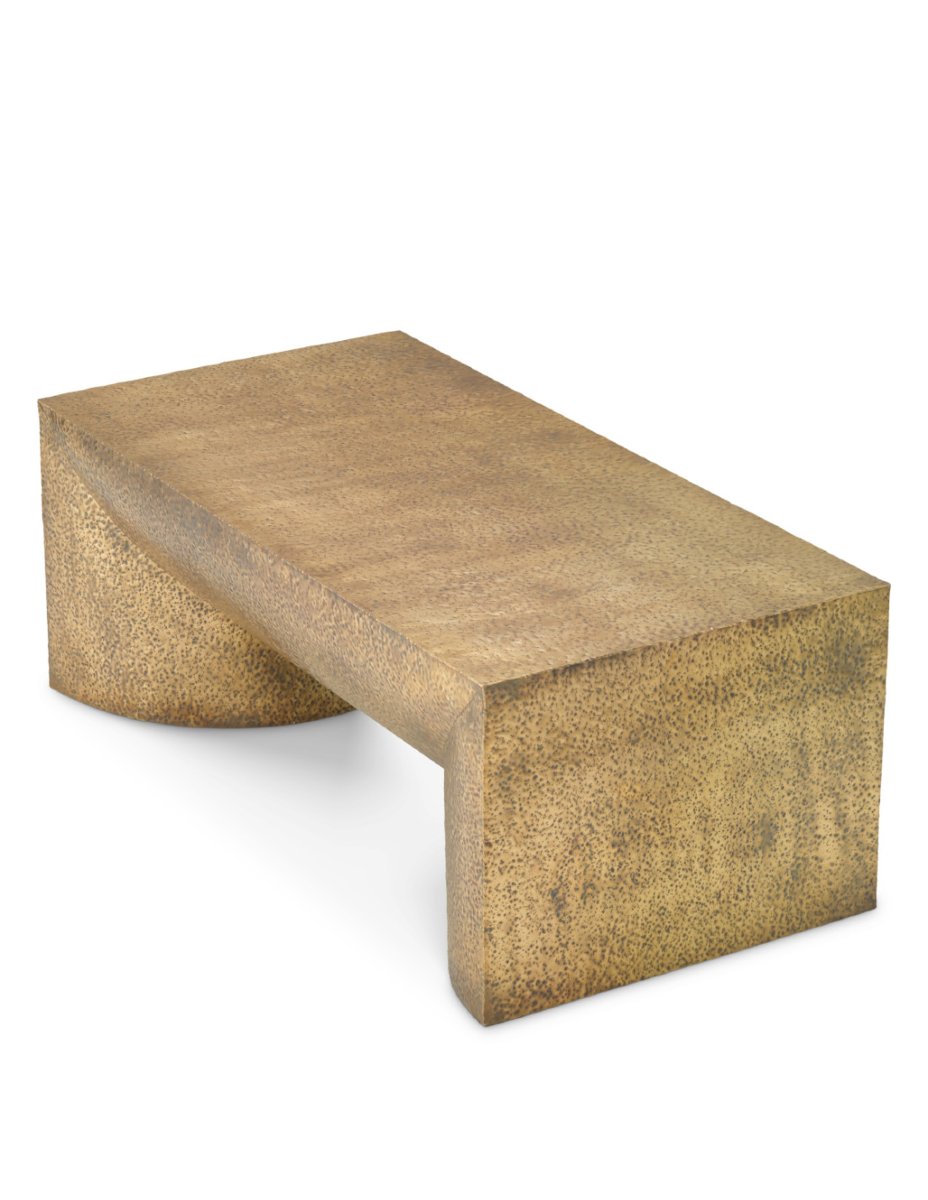 Hammered Brass Coffee Table-photo-1