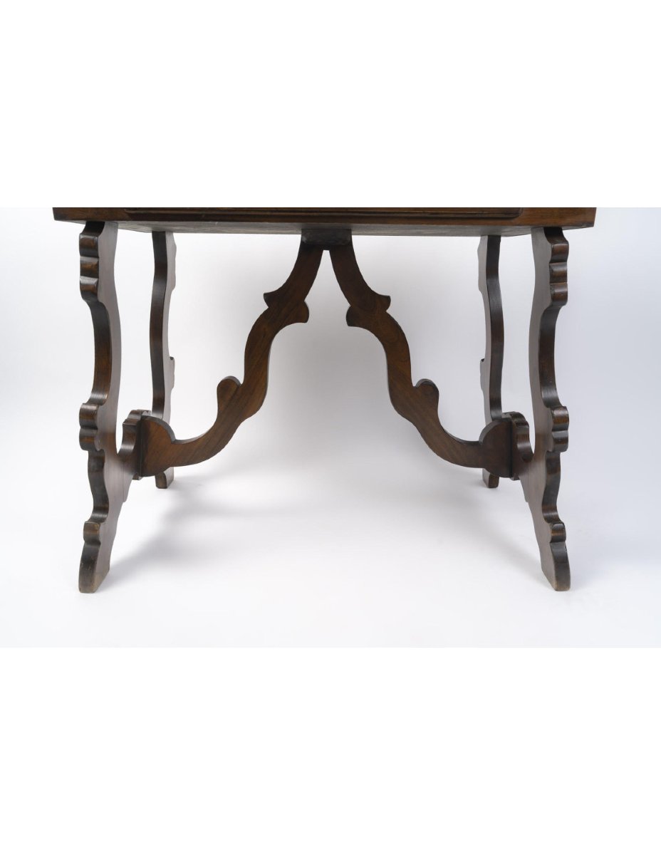 Table, Desk, With A Drawer Around The Base, Early 20th Century.-photo-1