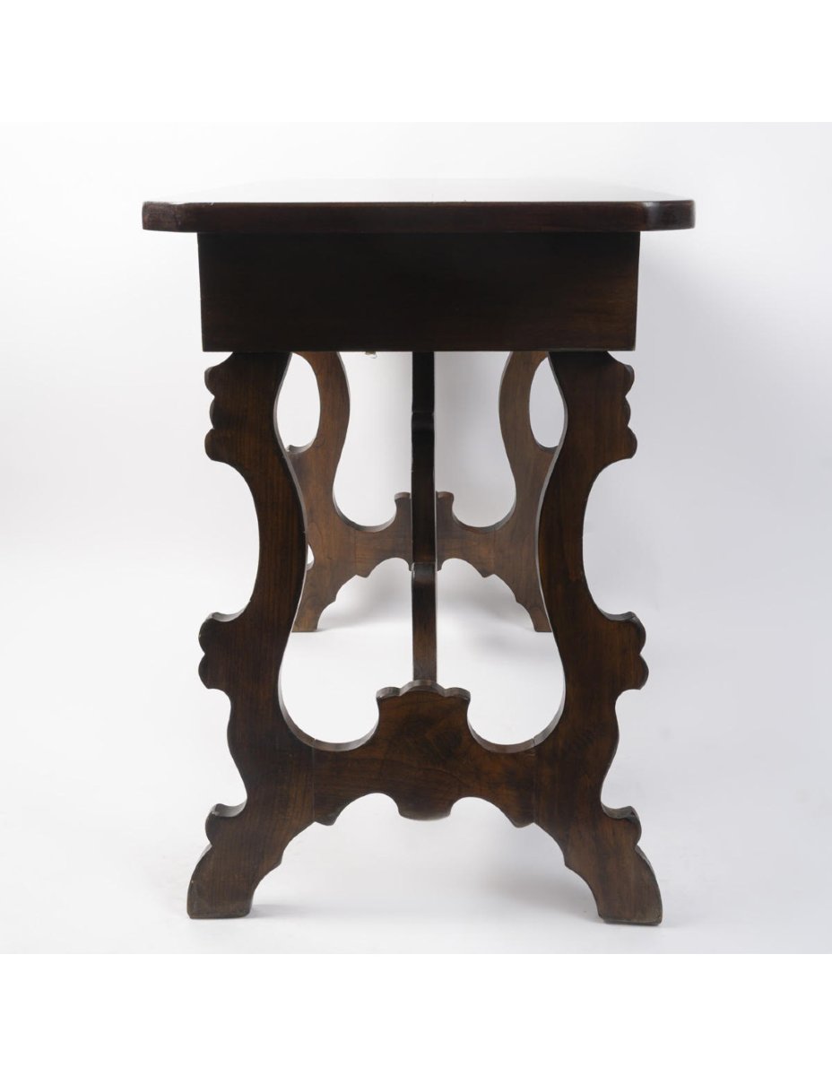 Table, Desk, With A Drawer Around The Base, Early 20th Century.-photo-2