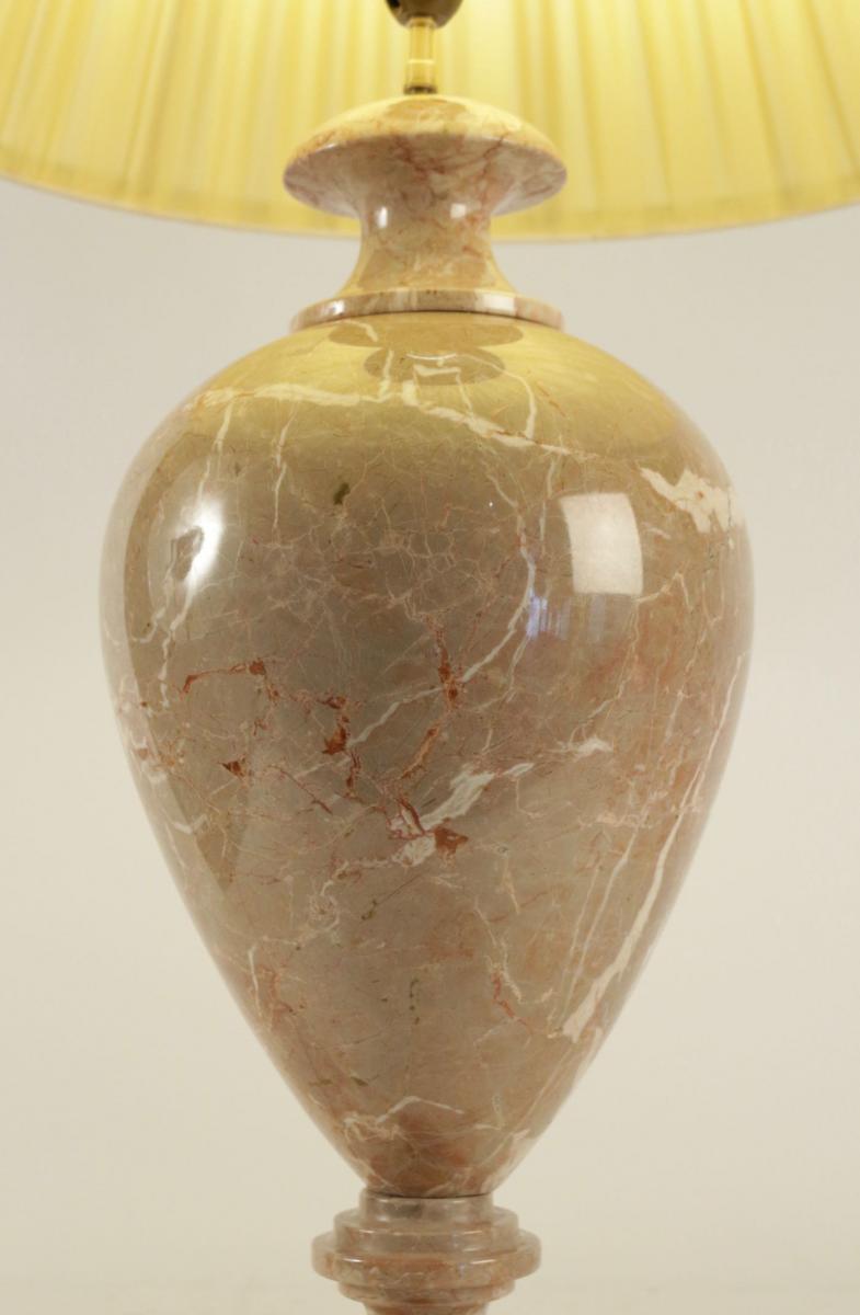 Marble Lamp, 20th Century-photo-3