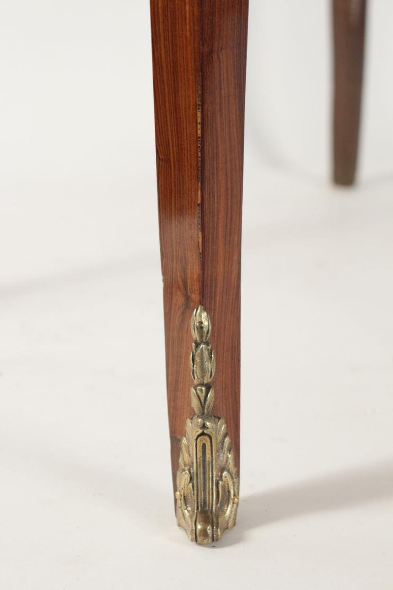 Bureau De Pente, Style Louis XV, Placage De Bois Précieux, 19ème Siècle-photo-4