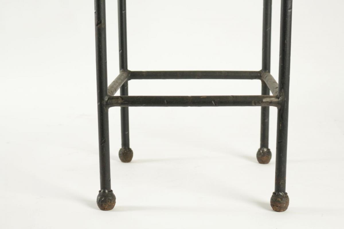 Two Consoles, Wrought Iron Girdles Top Glass-photo-6