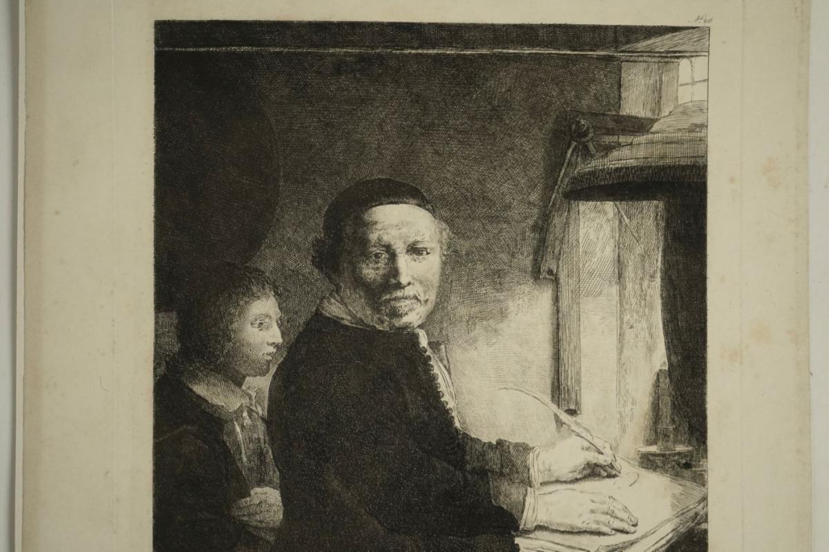 Gravure, XIXème Siècle, Représentant Une Peinture De Rembrand, Par Francesco Novellsine-photo-3