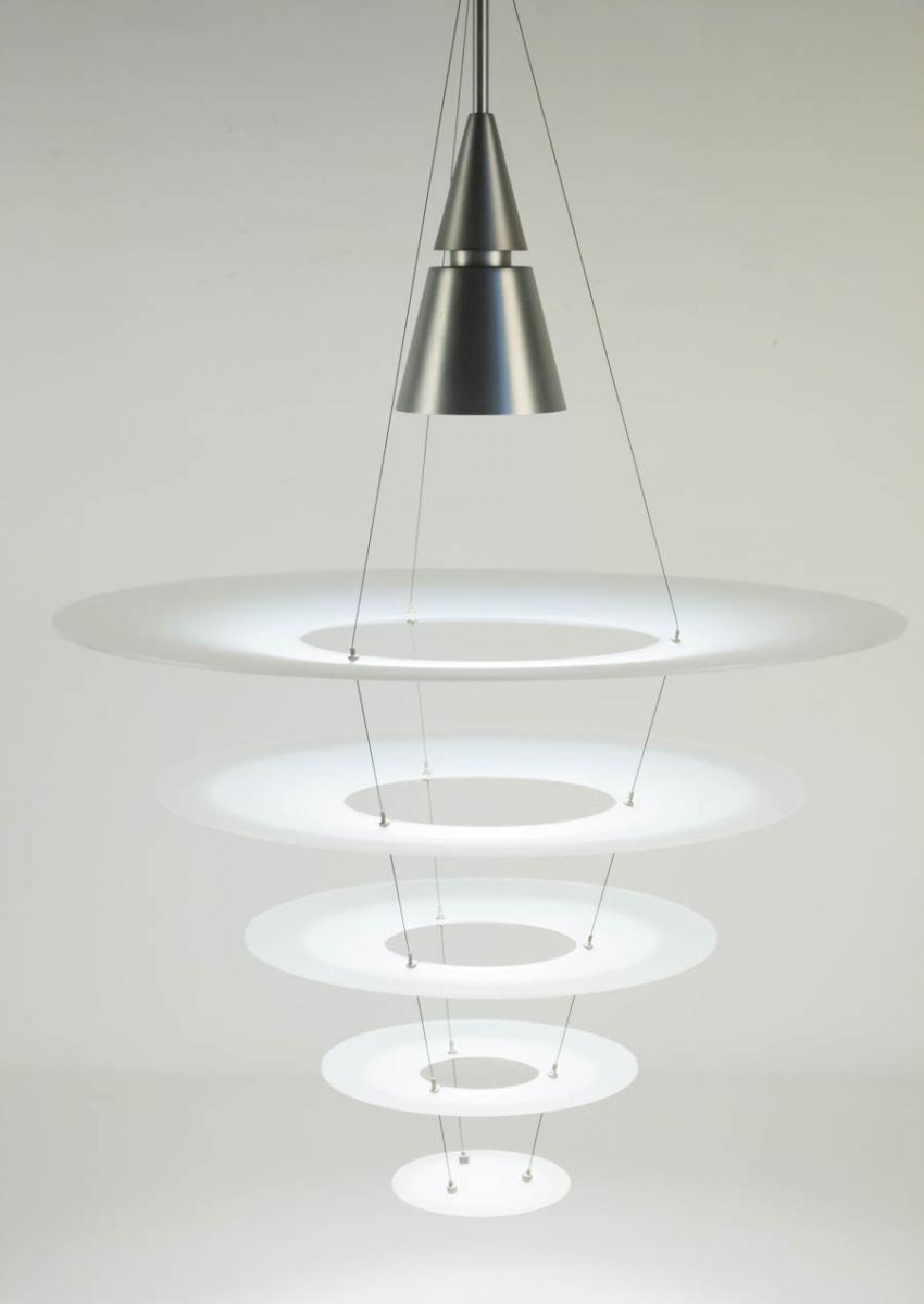 Lustre, Suspension, Art Contemporain, Par La Maison Louis Poulsen, Design De Shoichi Uchiyama, -photo-4