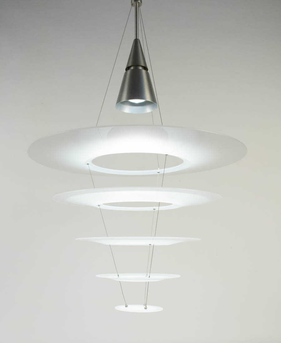 Paire Lustres, Suspensions, Art Contemporain, Par La Maison Louis Poulsen-photo-4