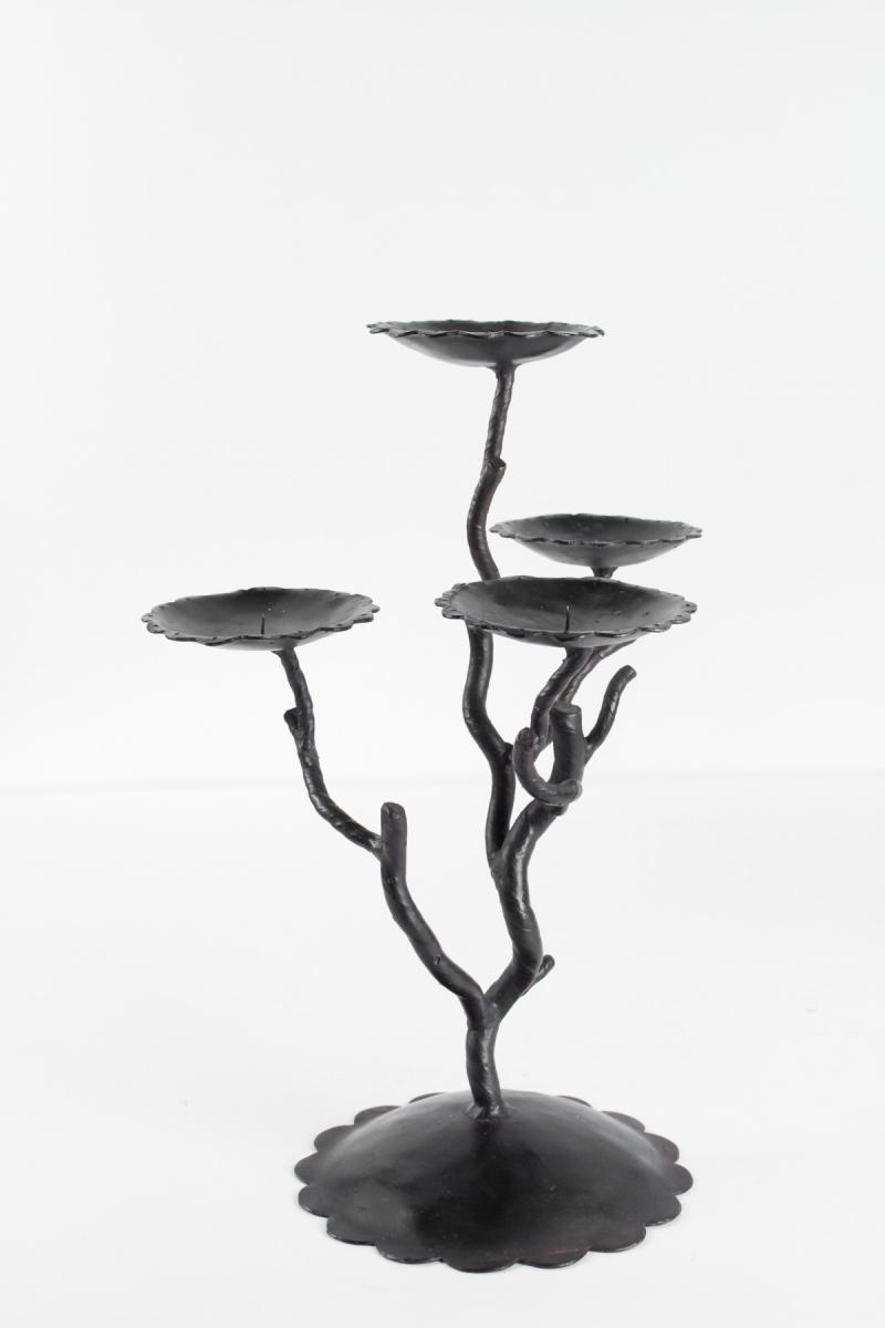 Pair Of Candelabra 4 Branches, XXth Century, Modern Art-photo-6