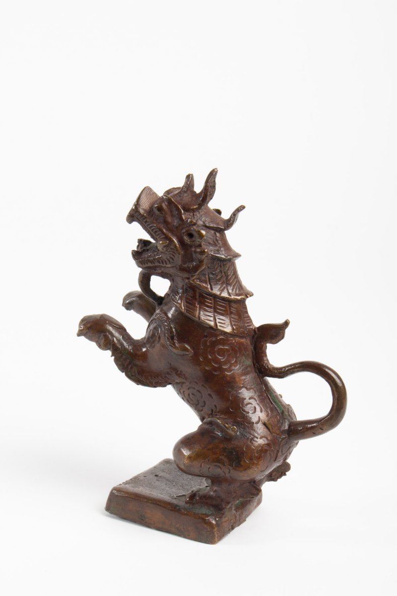 Sculpture En Bronze, Fin XIXème Siècle, Asie-photo-1