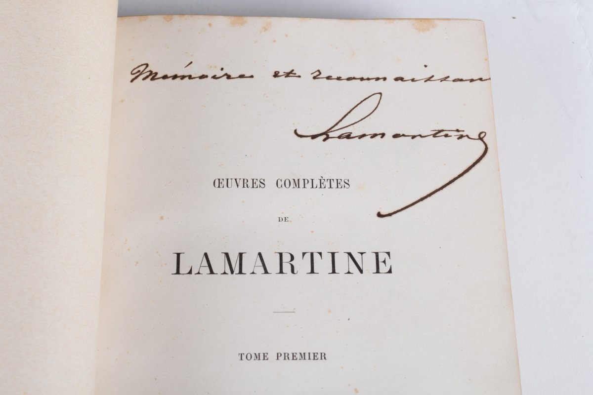 Lamartine (alphonse De). Œuvres Complètes Publiées Et Inédites.-photo-3