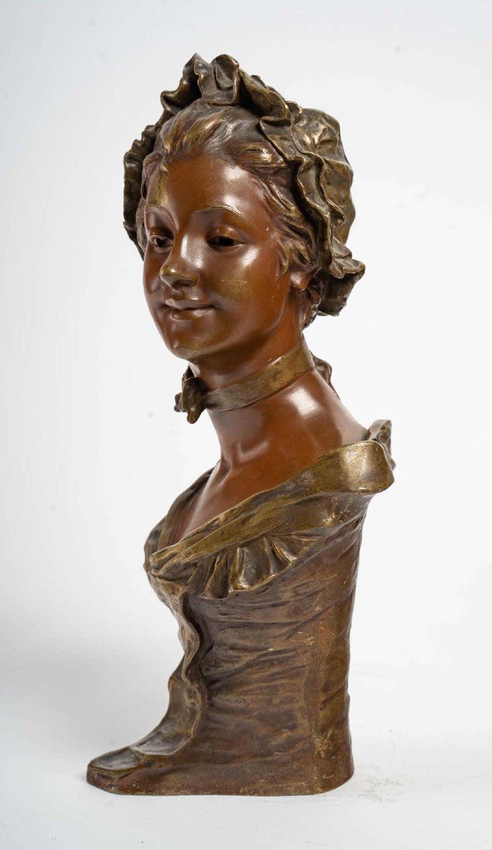 Bronze Sculpture By Georges Van Der Straeten-photo-4