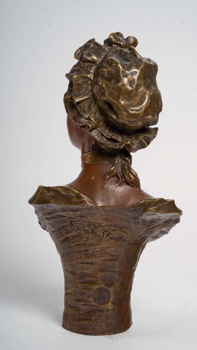 Bronze Sculpture By Georges Van Der Straeten-photo-1