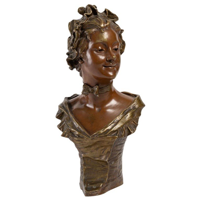Bronze Sculpture By Georges Van Der Straeten