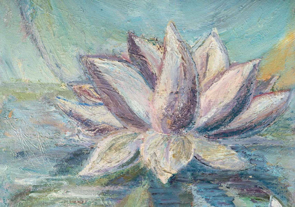 Water Lilies On The Water, XX Century-photo-2