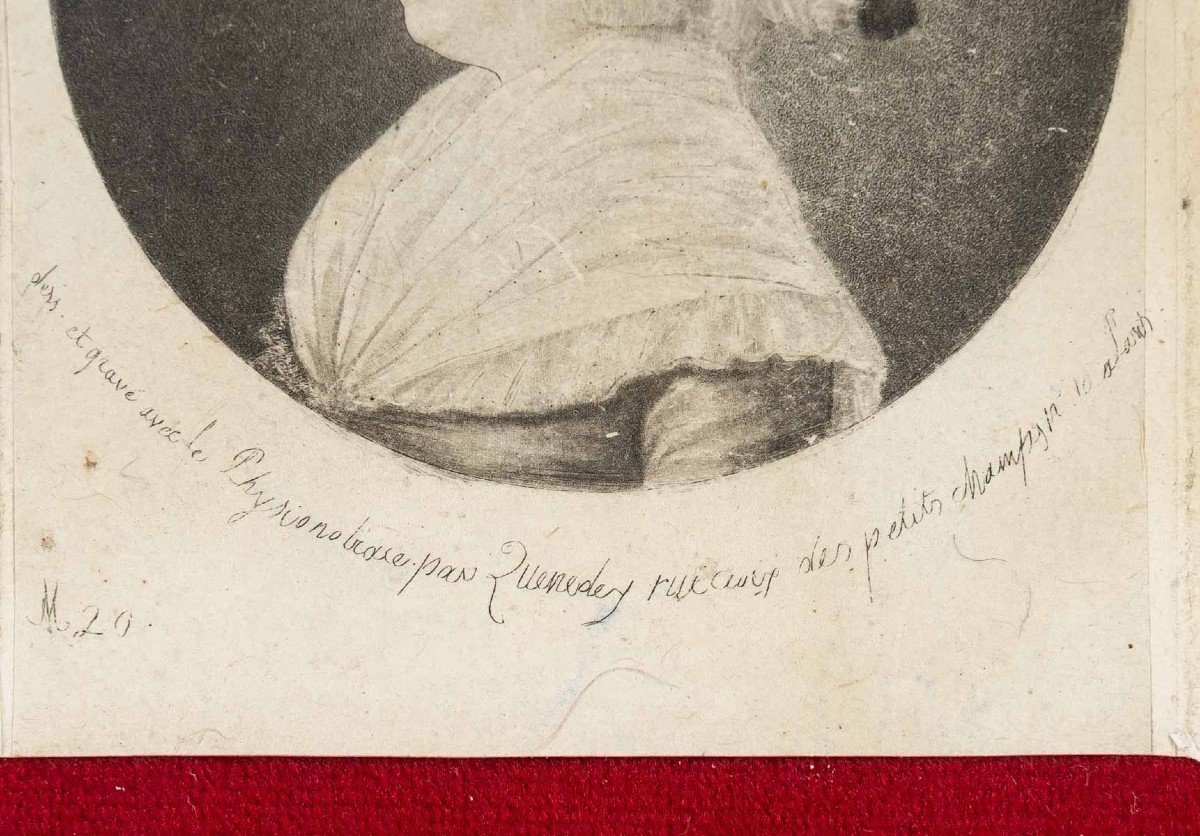 Proantic: Small Portrait Of Madame De Fougeroux De Bondaroy