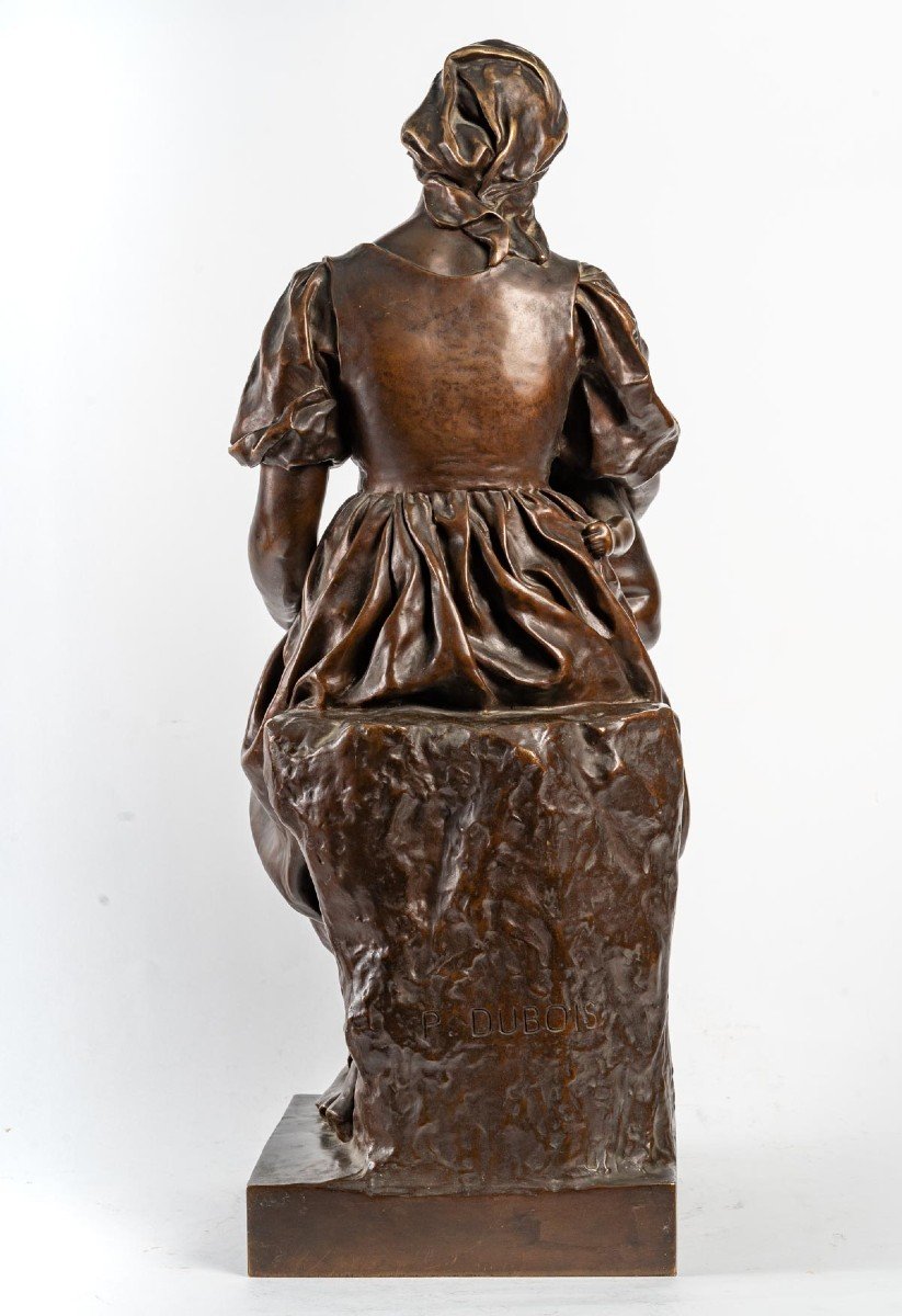 "the Mother" Sculpture, Barbedienne Founder, Paul Dubois-photo-4