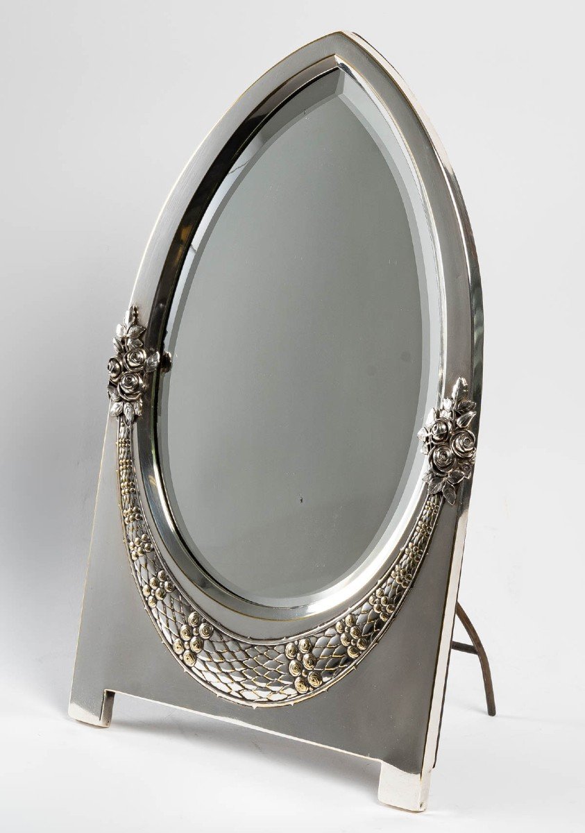 Table Mirror, Art Nouveau, 1920-photo-2