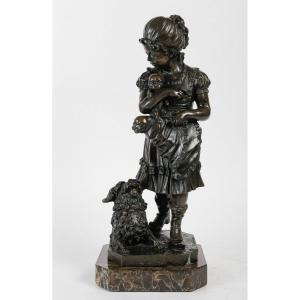 Sculpture En Bronze Dans Le Goût Romantique, XXème Siècle.