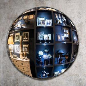 Witch Mirror, Domed Mirror, Diameter 120cm, Mirror And Metal, 21st Century.