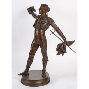 Patinated Bronze Sculpture Representing A Toreador, Early 20th Century.