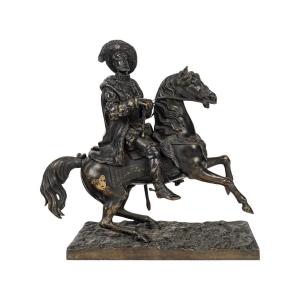 Sculpture En Bronze Représentant Le Roi De France, François Ier, XIXème Siècle.