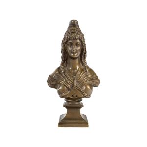 Patinated Bronze Sculpture Representing Marianne, Early 20th Century.
