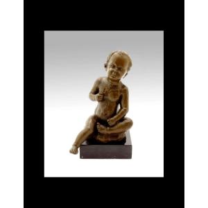 Sculpture en bronze signée Wilhelm Lehmbruck de 1910
